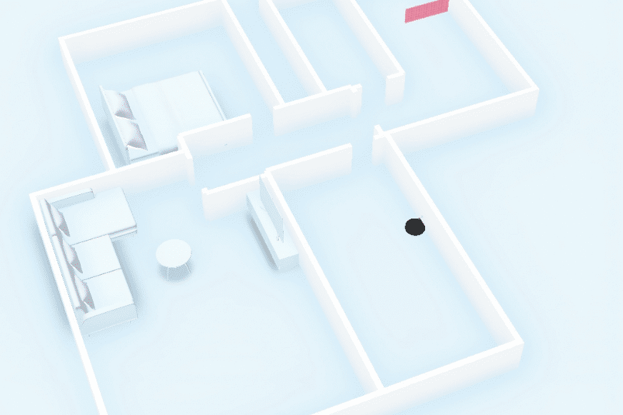 In der Ecovacs Home App wird gezeigt, dass der Deebot T9 AIVI eine 3D-Karte von Deiner Wohnung erstellen kann